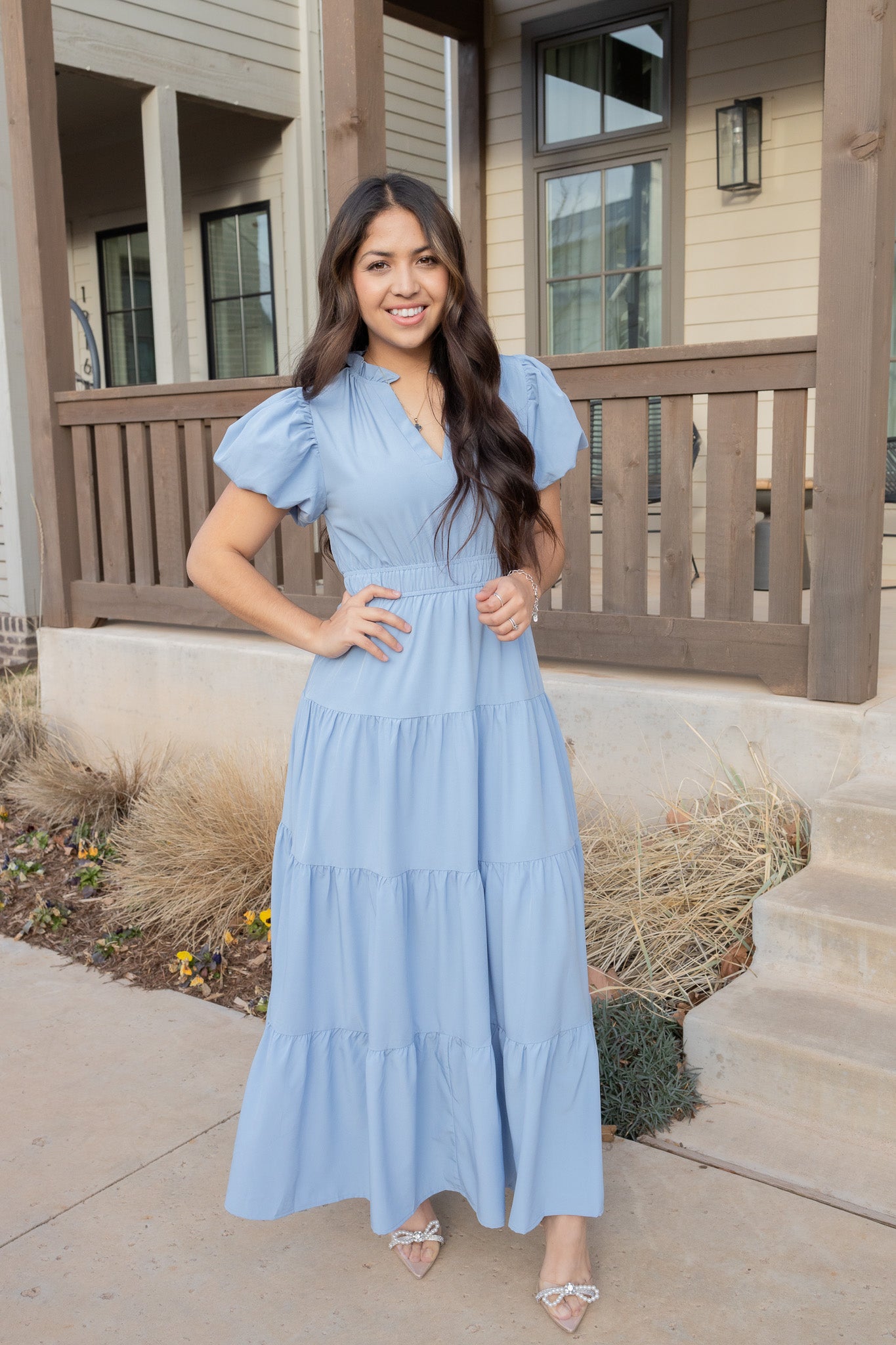 Danna Lt/Blue Maxi Dress