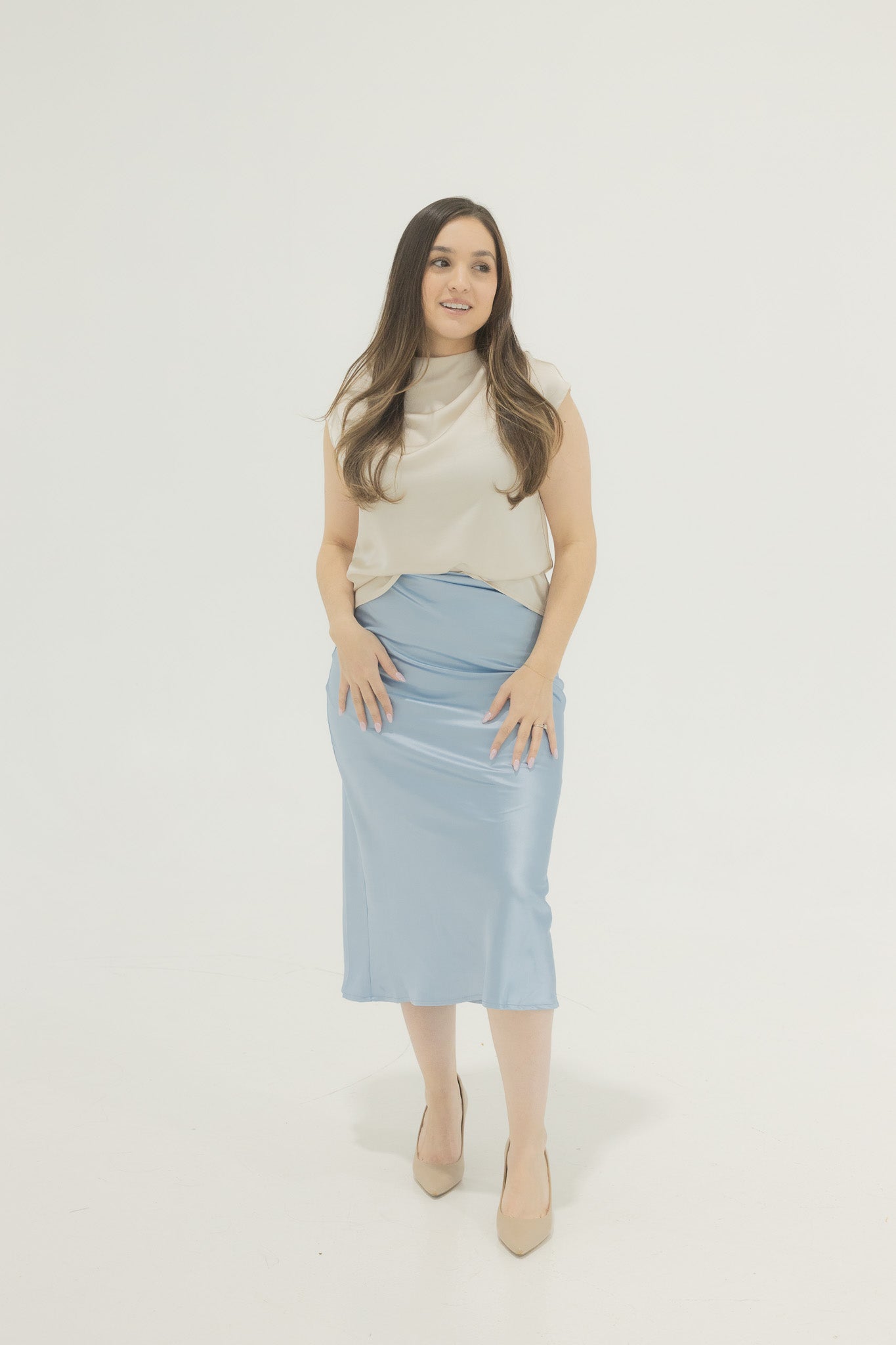 Sabrina Light Blue Skirt
