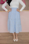 Load image into Gallery viewer, Wildflower Blue Skirt