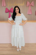 Load image into Gallery viewer, Dhalia Cream/Blue Dress