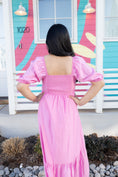 Load image into Gallery viewer, Norah Pink Midi Dress