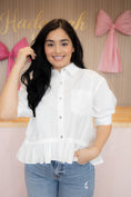 Load image into Gallery viewer, Camellia White Blouse