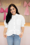 Load image into Gallery viewer, Camellia White Blouse
