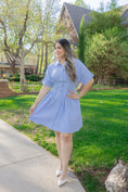 Load image into Gallery viewer, Alanna Stripe Blue Dress