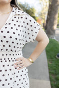 Load image into Gallery viewer, Tawny dot darling dress