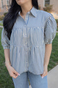 Load image into Gallery viewer, Andy Navy Blouse