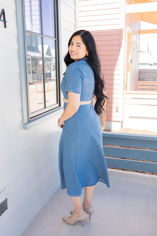 Bradley Denim Midi Dress