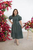 Load image into Gallery viewer, Roxana Olive Dress