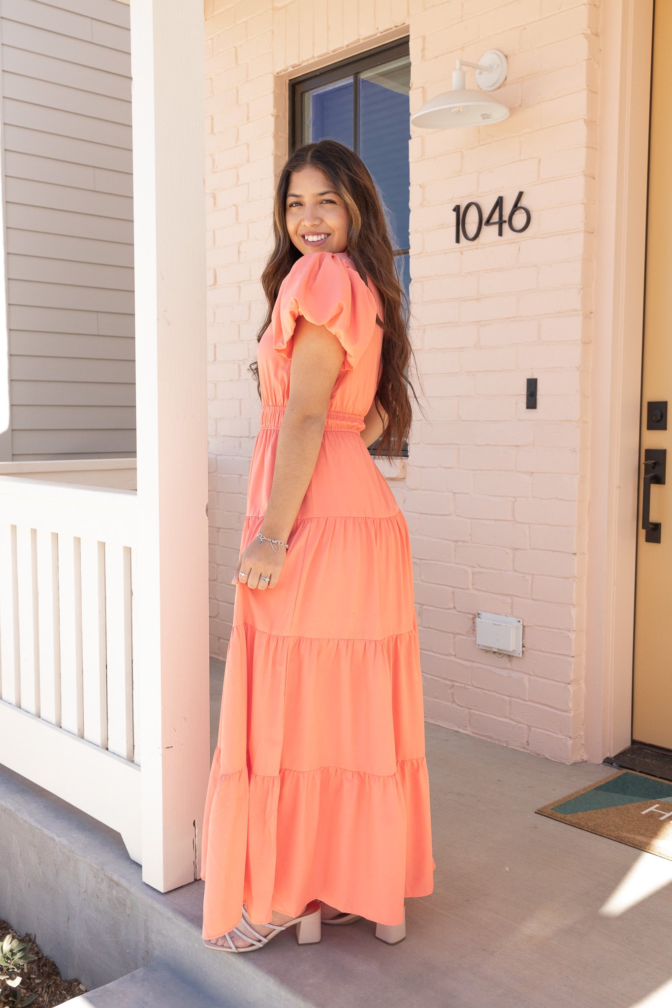 Danna Coral Maxi Dress
