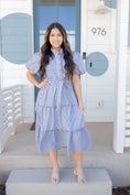 Load image into Gallery viewer, Isabella Navy Midi Dress