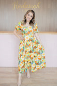 Load image into Gallery viewer, Clarisse floral yello dress