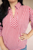 Load image into Gallery viewer, Issah red blouse