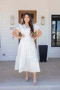 Load image into Gallery viewer, Amanda White Midi Dress