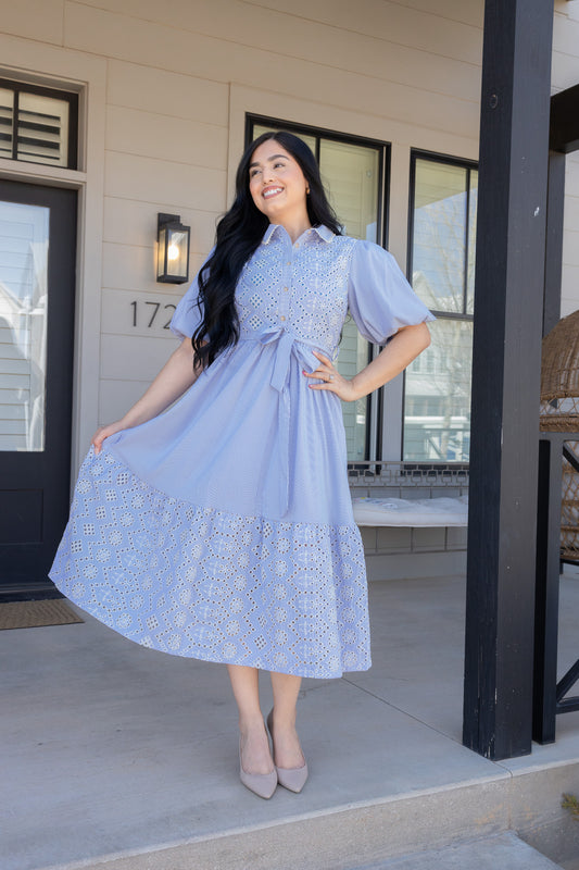 Marina Blue Midi Dress