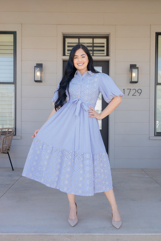 Marina Blue Midi Dress