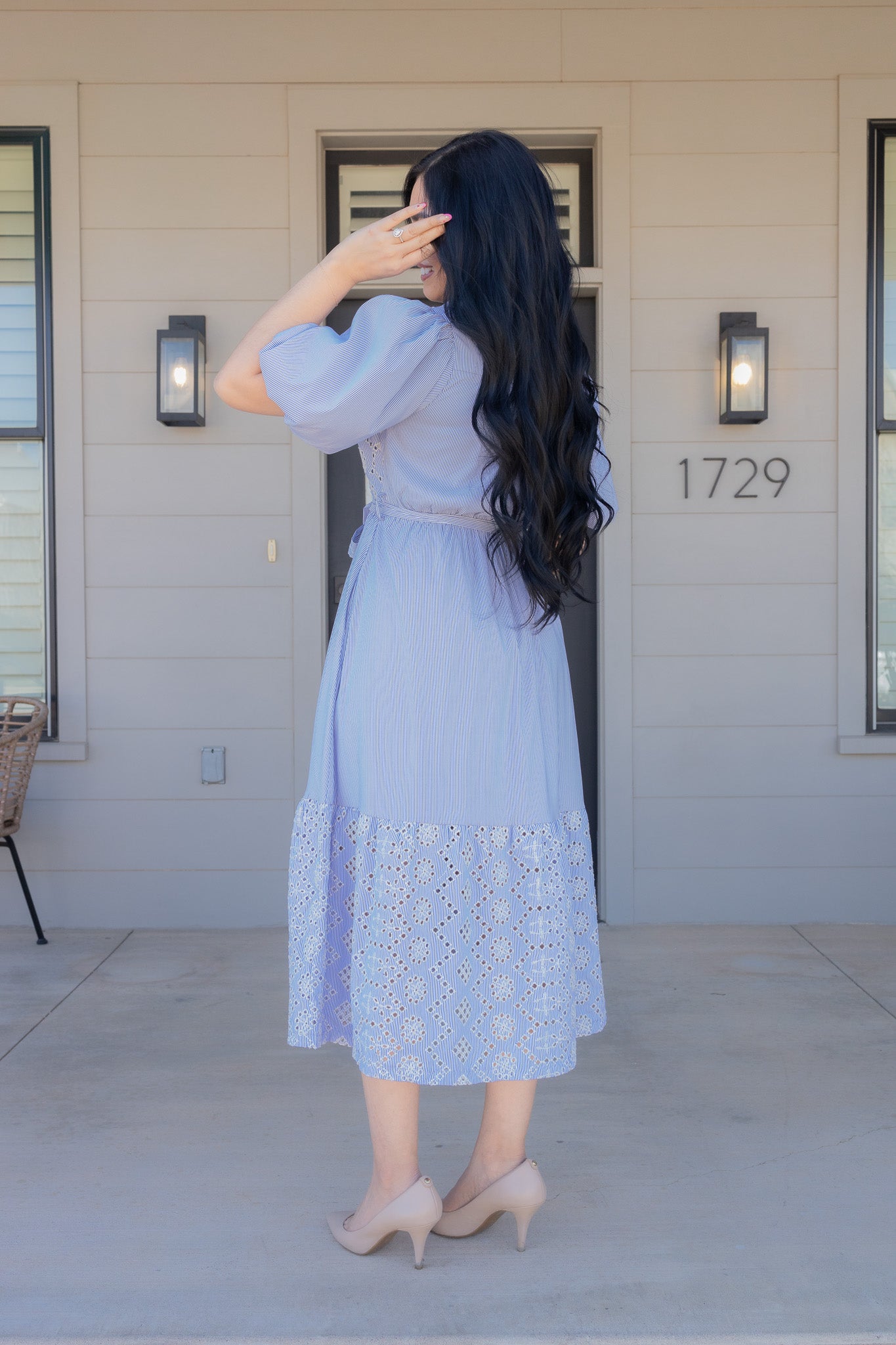 Marina Blue Midi Dress