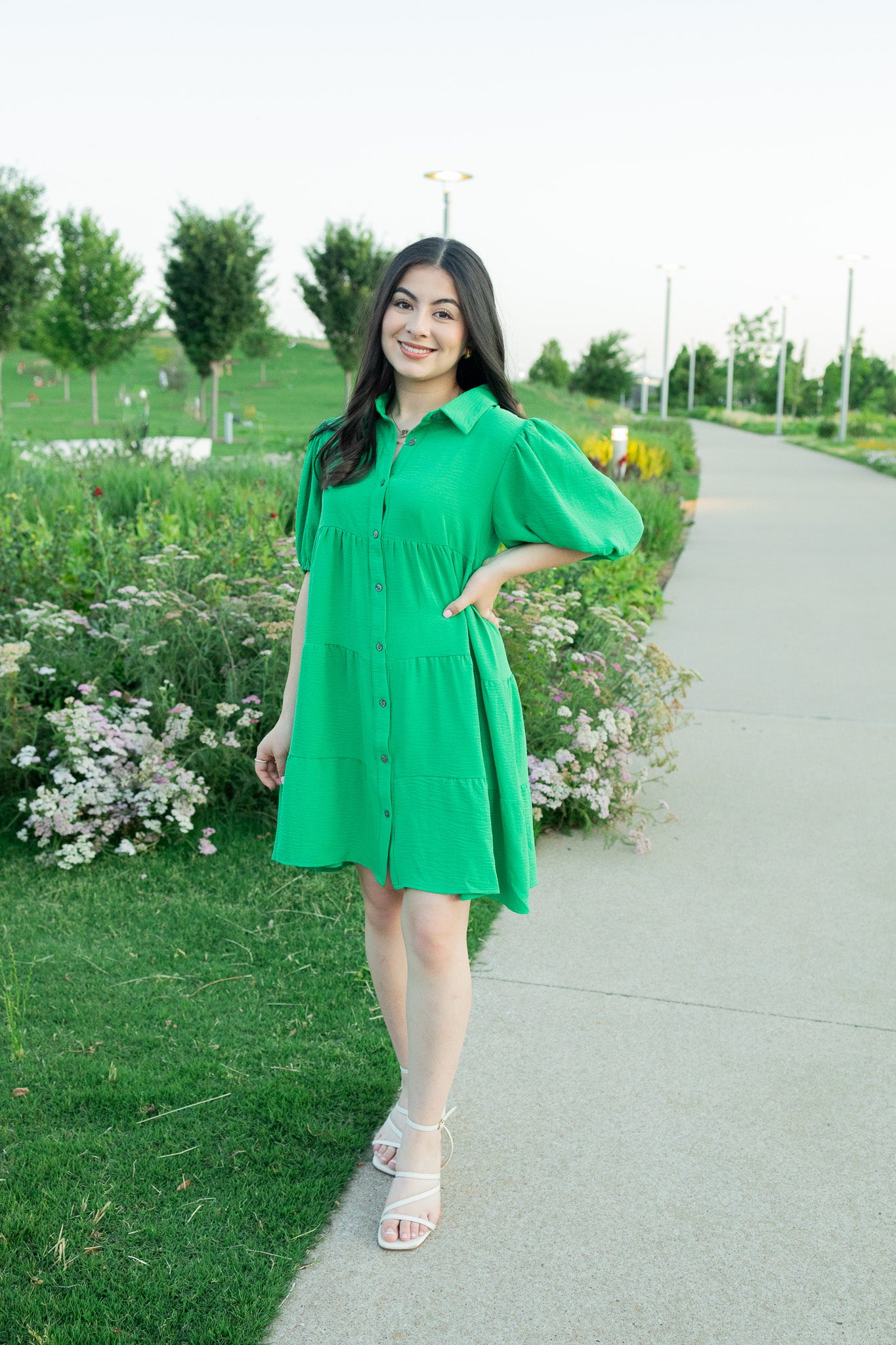 Gia Green Midi Dress