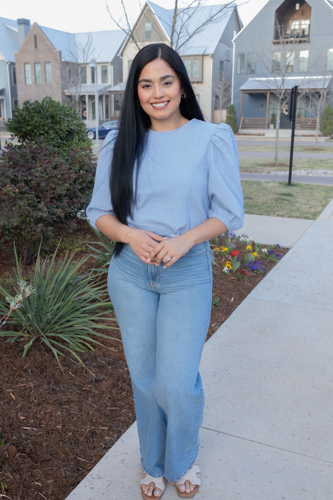 Fernanda Blue Top