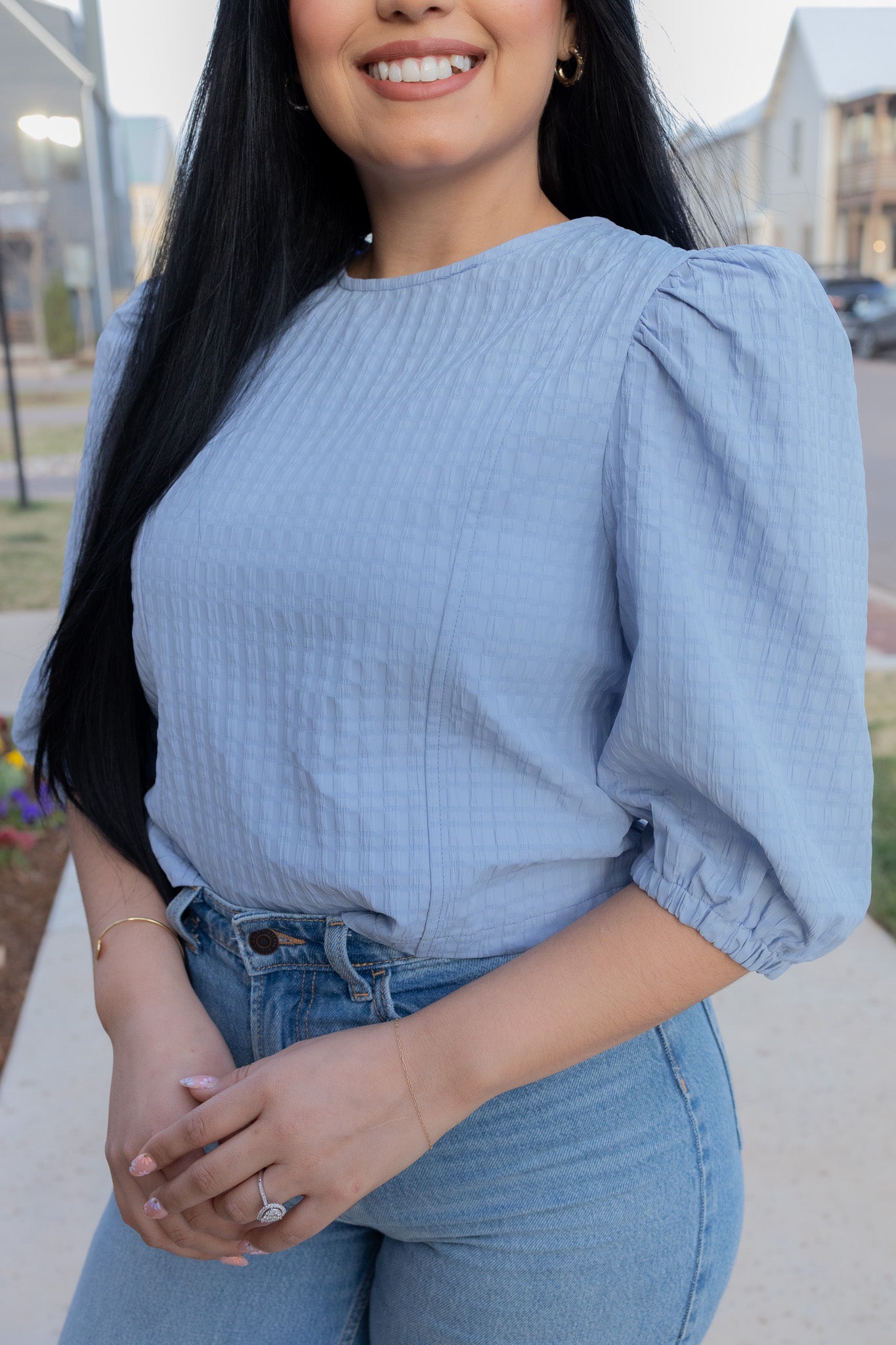 Fernanda Blue Top