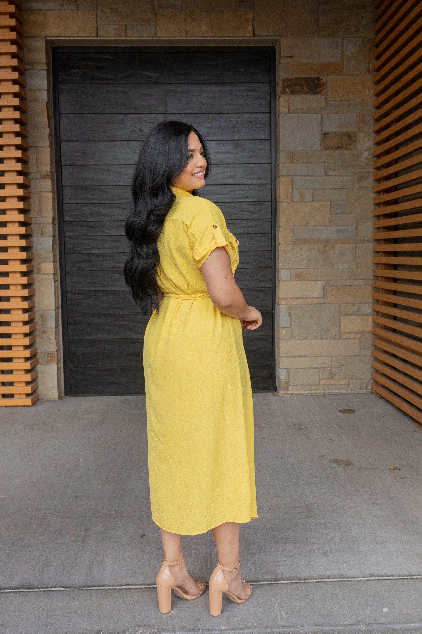 Lemon Midi Dress