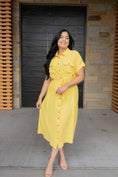 Load image into Gallery viewer, Lemon Midi Dress