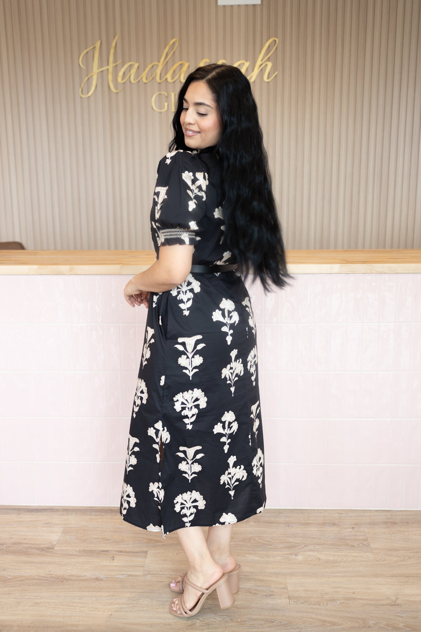 Mariana Black Midi Dress