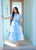 Load image into Gallery viewer, Sky Floral Midi Dress