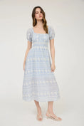 Load image into Gallery viewer, Ginna Blue Midi Dress