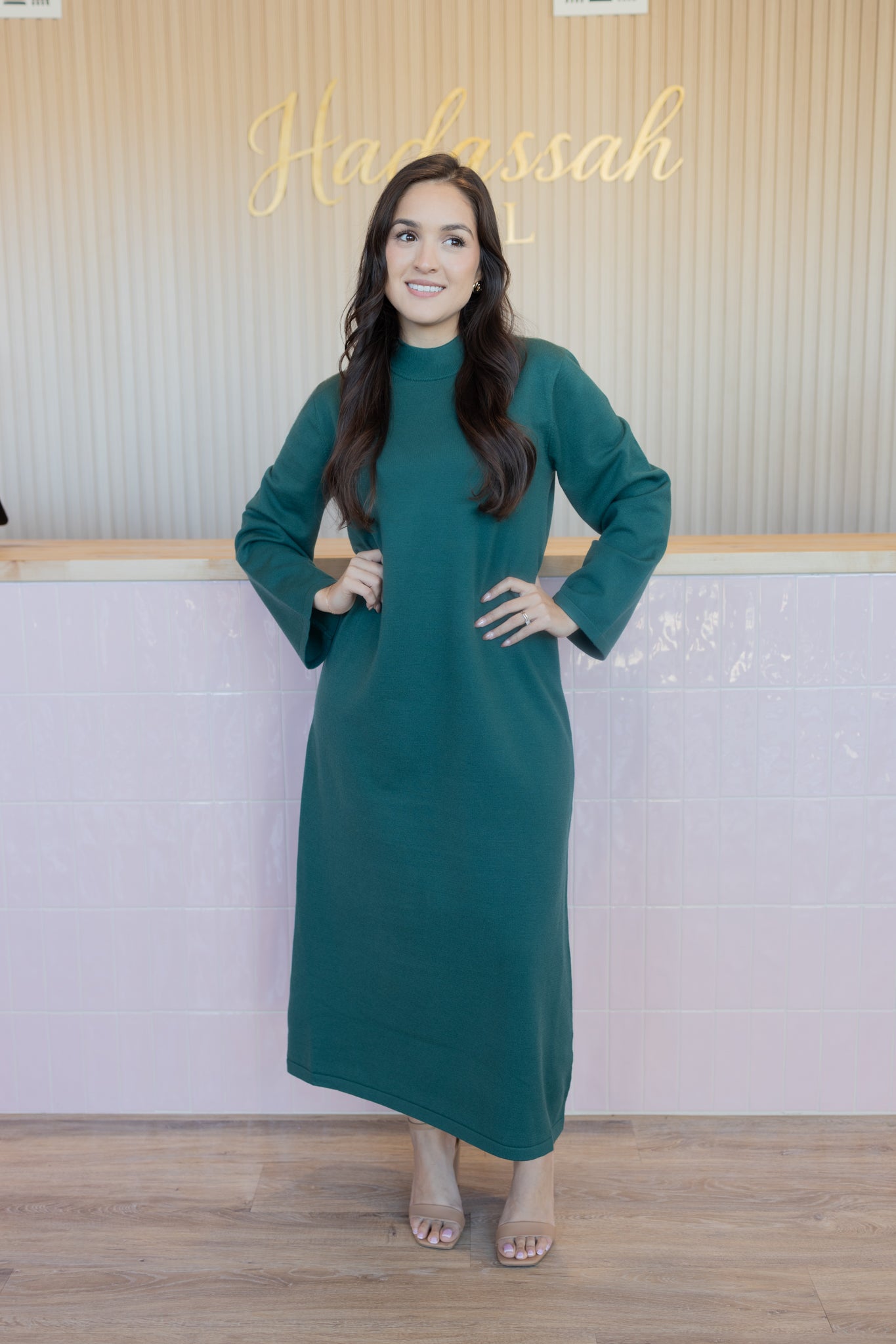 Bethen Pine Sweater Dress