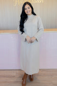 Load image into Gallery viewer, Bethel Sand Sweater Dress