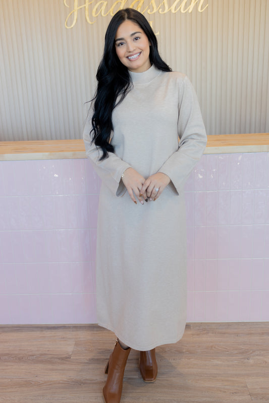 Bethel Sand Sweater Dress