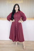 Load image into Gallery viewer, Jayleen Wine Dress