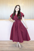 Load image into Gallery viewer, Gally Wine Dress