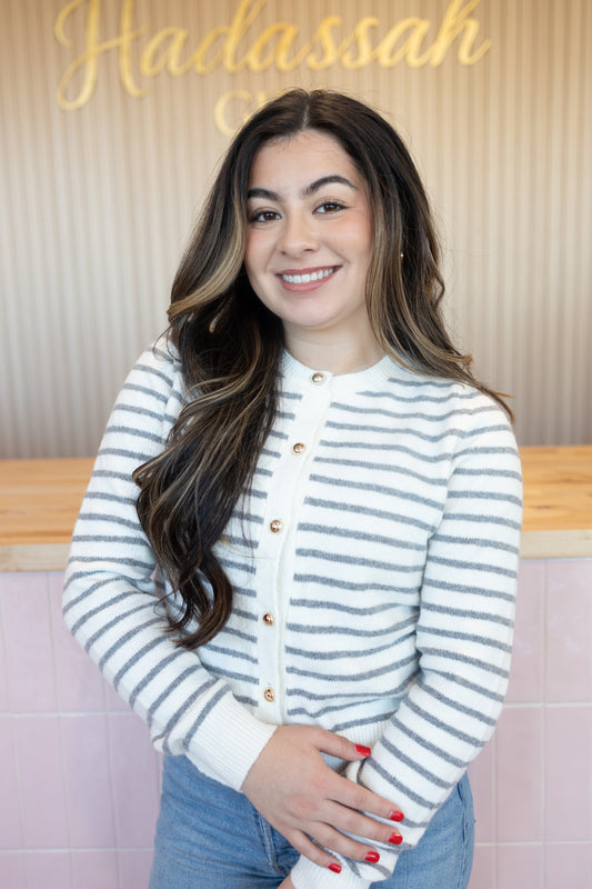 Elani Strip Cardigan