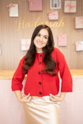 Load image into Gallery viewer, Linda Red Cardigan