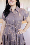 Load image into Gallery viewer, Eloise Brown maxi dress