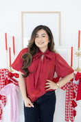 Load image into Gallery viewer, Valerie Red Blouse