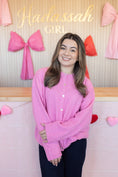 Load image into Gallery viewer, HELENA Pink Cardigan