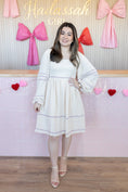 Load image into Gallery viewer, Gabriella cream midi dress