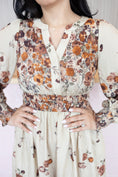 Load image into Gallery viewer, Laurel brown floral dress