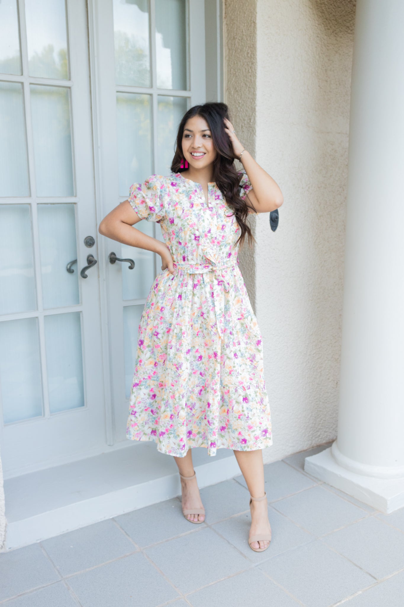 Sophia Babydoll Midi Dress