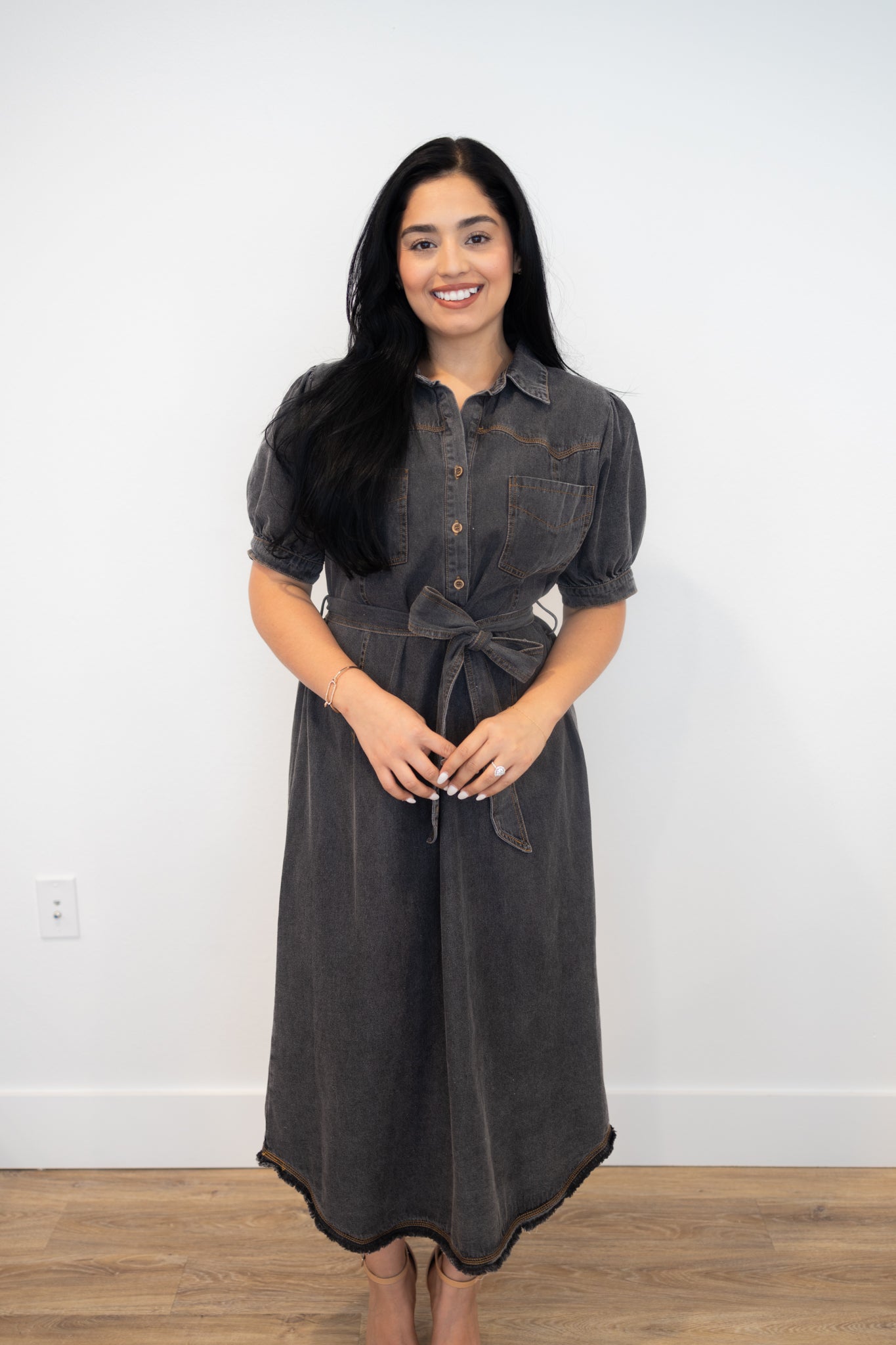 Black Denim Dress