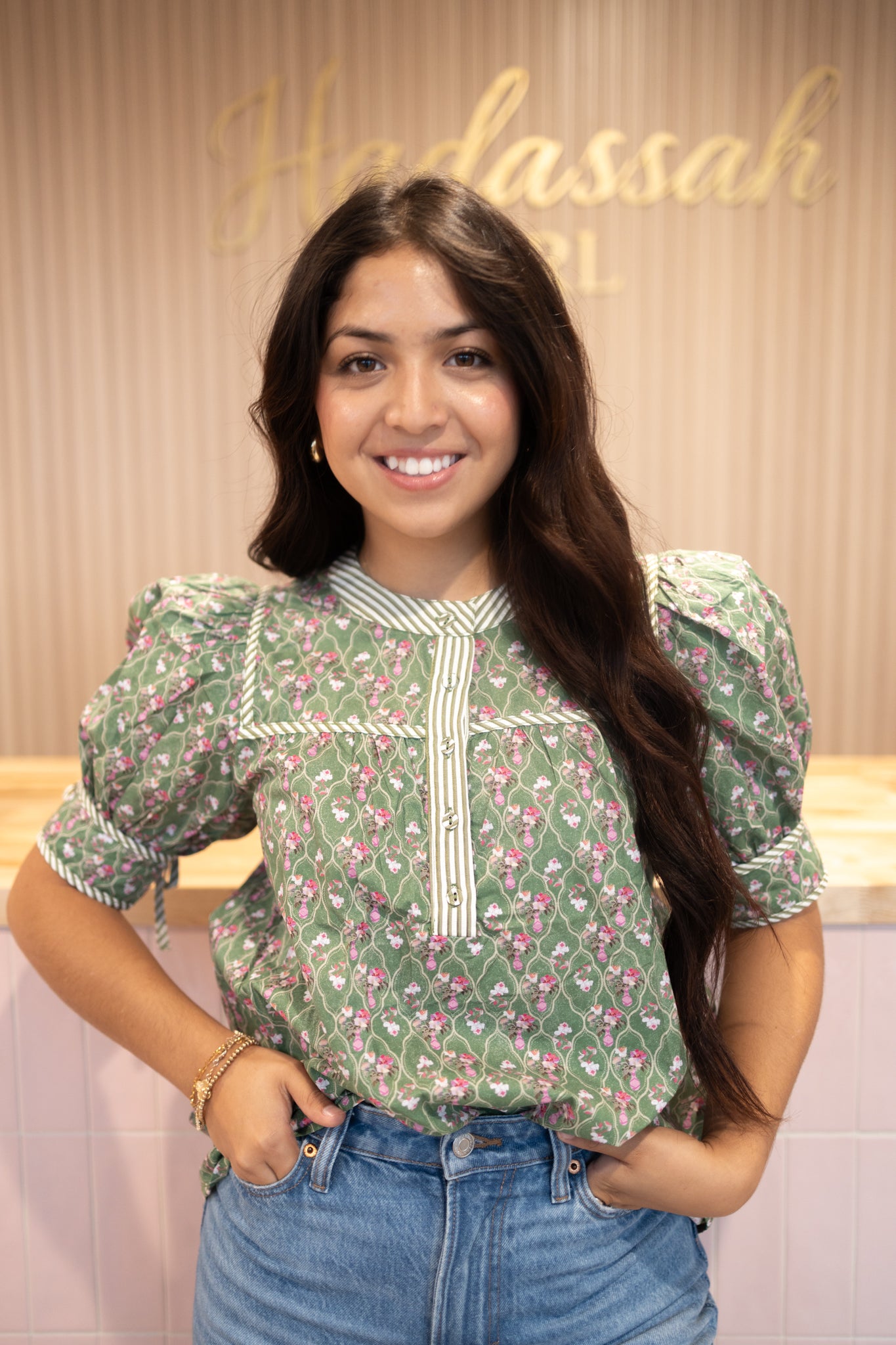 Karla Olive Blouse