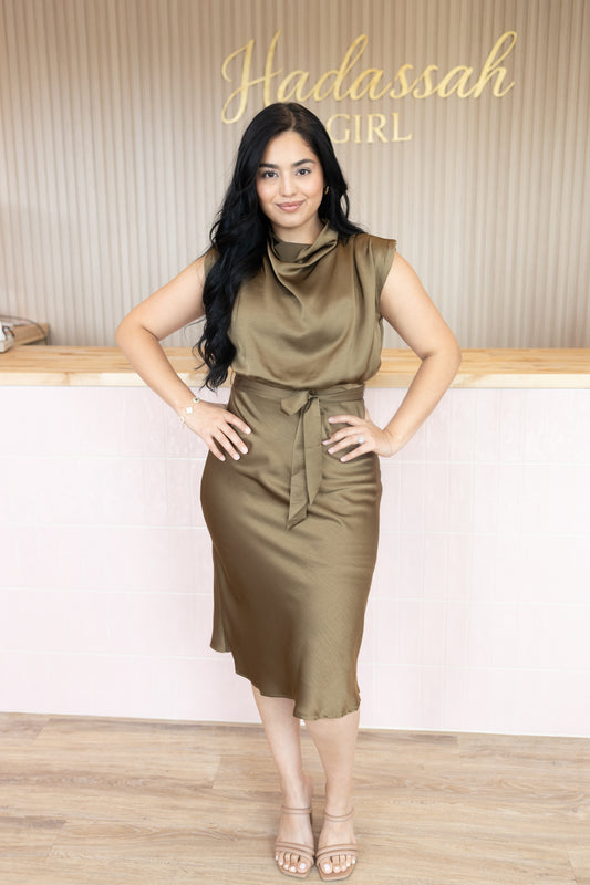 Amellia Olive Dress