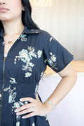 Load image into Gallery viewer, Greece Black Midi Dress