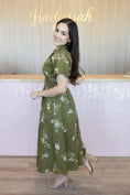 Load image into Gallery viewer, Greece Olive Midi Dress