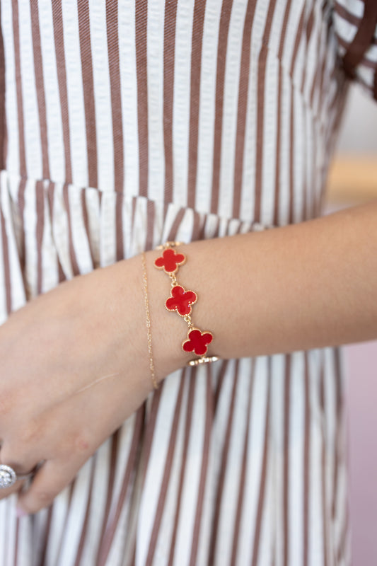 Stephanie Red Bracelet