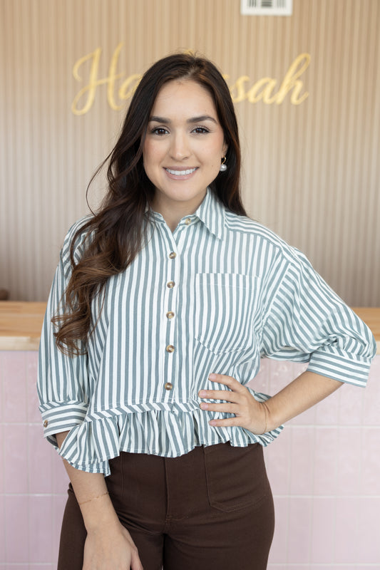 Victoria Gray Blouse