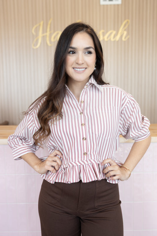 Victoria Pink Blouse