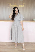 Load image into Gallery viewer, Evelyn Brown Stripe Dress